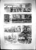 Old 1886 Garden Party Duke Northumberland Sion House Riots Belfast Po Victorian