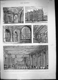 Old 1886 Building Constitutional Club Northumberland Avenue Architect Victorian
