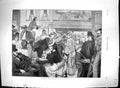Original Old Antique Print 1873 London Scene Music Hall Spectators People 19th