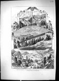 Old 1871 Rigi Railway Switzerland Schnurtobel Mountain Terminus Vitzn Victorian
