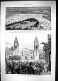 Old 1880 Ice-Block Loire Saumur Angers France Revolution Peru Plaza L Victorian
