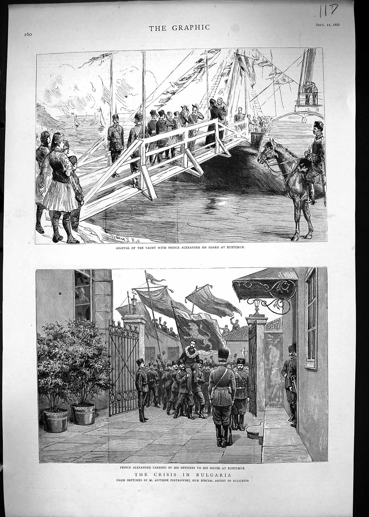 Old 1886 Prince Alexander Bulgaria Rustchuk Royal Yacht Victoria Albe Victorian