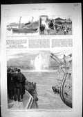 Old 1892 Lord George Hamilton Parliament Portsmouth Dockyard Gazelle Victorian