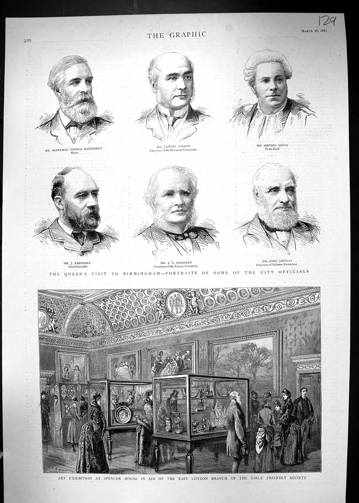 Old 1887 Art Spencer House Birmingham Martineau Parker Smith Jaffray Victorian