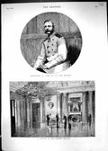 Antique Old Print 1880 Alexander Ii Czar Russia Saloon Winter Palace Moscow