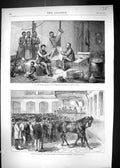 Old 1872 Sale Horses Hussars Tattersall Crusader Livingstone Stanley Victorian