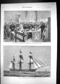 Old 1873 Ship Northfleet Sunk Dungeness Deputies Versailles Assembly Victorian