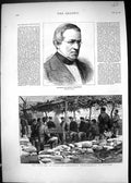 Old 1875 Professor Sir Charles Wheatstone Civil War Spain Alphonsist Victorian