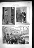 Old 1872 Spain Guard Hotel Ville Seville Cordova Republican Volunteer Victorian