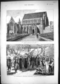 Old 1875 Abbey Church Paisley Insurrection Herzegovina Bashi-Bazouks Victorian