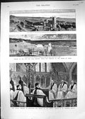 Old 1881 Church Congress Newcastle Nicholas Church Sea Wall Hythe San Victorian