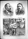 Old 1881 Small Pox Epidemic Pancras Hospital Finchley James Garfield Victorian