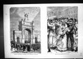 Old 1871 Triumphal Arch Frankfort Germany Scene Return Landwehr Guard Victorian