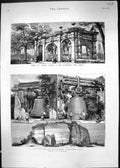 Old 1880 Relics Ancient London Watergate York House Burmah Bell Base Victorian