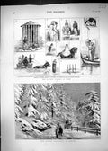 Old 1878 Floods Rome Temple Vesta Corso Dragoon Practice Afghan War S Victorian
