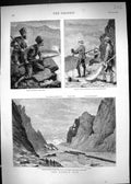 Old 1878 Afghan War British Troops Naru Kula Pass Afridi Pathan Ifant Victorian