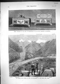 Old 1878 Casket Earl Beaconsfield California Afghan War Thull Kuram K Victorian