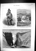 Old 1878 Eruption Mount Vesuvius Volcano Thomas Cooper Bhamo Leitrim Victorian