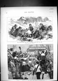Old 1874 Banquet Portsmouth Ashantee War Suffolk Farmer Agricultural Victorian