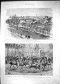 Old 1888 Glasgow Exhibition Buildings Kelvin Grove Lancers Maypole Ho Victorian