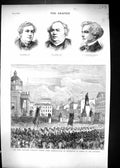 Old 1874 Farm Labourers Lock-Out Trades Union Manchester Fox Janin Be Victorian