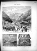 Old 1874 Civil War Spain Tolosa Don Carlos Water-Spout Rhine Cologne Victorian