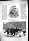 Old 1880 Rev. Donald Fraser Afghanistan Royal Artilley Elephant Daran Victorian
