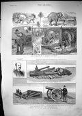 Old 1888 War Dardanelles Snyder Dynamite Shell Constantinople Elephan Victorian
