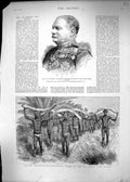 Old 1886 General Herbert Macpherson Burma Coolies Elephant Tusks Cape Victorian