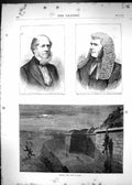 Old 1871 Pownall Davison Judge-Advocate-General Escaping Paris Night Victorian