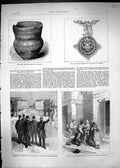 Old 1871 Sepulchral Jedburgh Chain Badge Mayor Stafford Beurtheret To Victorian