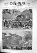 Old Print 1880 Easter Volunteer Review Brighton Siers War Metropolitan D 19th
