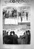 Old 1886 Naval Review Sham Fight Portsmouth Lord Wolseley Edinburgh S Victorian