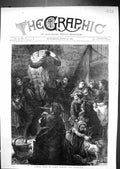 Antique Print 1871 Family Life Scene Paris During Fighting France Fine Art 19th
