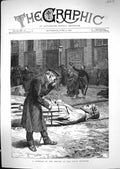 Antique Old Print 1871 Veteran Empire Place Vendome France Man Sier Street S