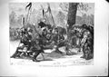 Old Print 1871 Street Scene Irrepressible Uhlan Paris France Siers Horse 19th