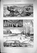 Old 1880 Camel Funeral Procession Afghanistan Char Chawk Cabul Takht- Victorian