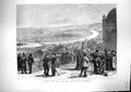 Original Old Antique Print 1871 Scene Paris France View Terrace St. Germain