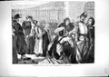 Antique Old Print 1871 Scene Women Trying Sell Prisoners Versailles France 19th