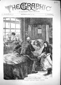 Old 1871 Scene Visiting Day St. Thomas'S Hospital Surrey Gardens Nurs Victorian