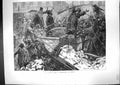 Original Old Antique Print 1871 Barricade France Paris Mob Weapons Victorian