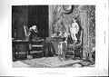 Old Antique Print 1881 Naughty Boy Chair Dog Man Sleeping Chair Garland 19th