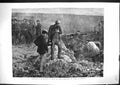 Old Antique Print 1871 Scene Cemetery Pere La Chaise Men Digging Graves 19th
