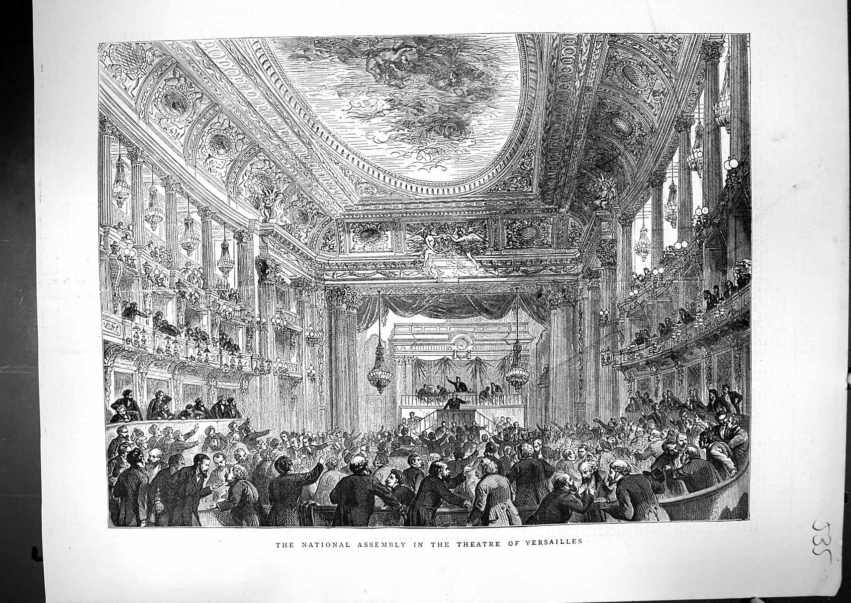 Old 1871 Scene Visiting Day St. Thomas'S Hospital Surrey Gardens Nurs Victorian