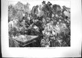 Old Antique Print *6090 1871 Eltham Pilgrims Whit-Monday Kidbrooke Lane