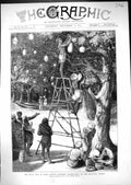 Old 1875 Royal Visit India Natives Preparing Illuminations Esplanade Victorian