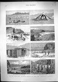 Old 1886 India Kandahar Railway Gundakin Duff Fort Camp Bahr Kach Bri Victorian