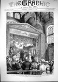 Old 1881 Amateur Theatricals Great Hall Hampton Court Palace Princess Victorian
