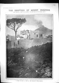 Old 1906 Eruption Mount Vesuvius Volcano Mountain Lava Bosco-Trecase 20th