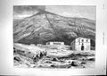 Old Antique Print 1880 Railway Mount Vesuvius Volcano Mountain Tourists 19th